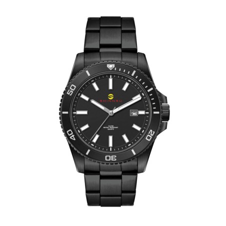 42.5mm,Ss, Silver Case, Bk Bezel, 3-Hand Mvt, Dte