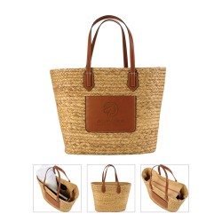 Akena Natural Hyacinth Grass Tote