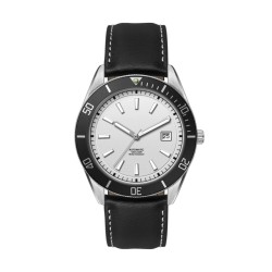 42mm, Ss, Silver Case, Bk Bezel, "Automatic" Mvt, Dte