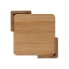 Brandon IV 4-Piece Bamboo Coaster Set