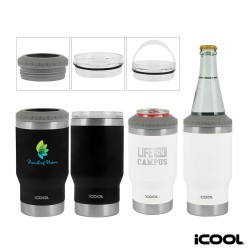 ICOOL Oswego 14 oz. Double Wall Stainless Steel Can Cooler / Tumbler