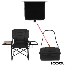 ICOOL Twin Peaks Deluxe Camping Chair With 18-Can Cooler
