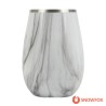 Snowfox 8 oz. Vacuum Insulated Marble Finish Sauvignon Blanc Wine Glass