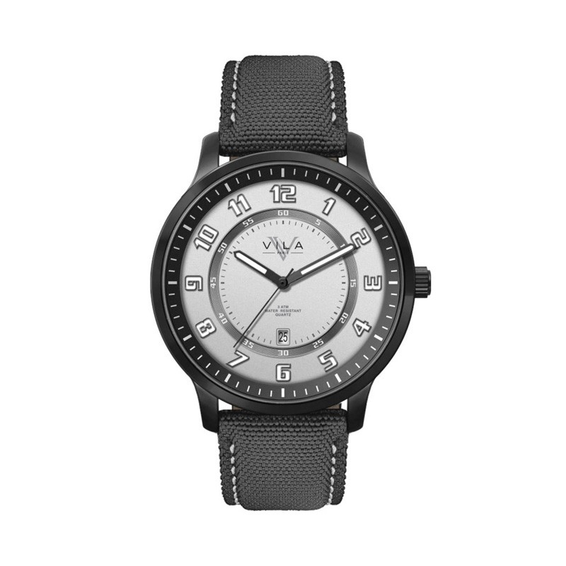 45mm, Black Metal Case, 3-Hand Mvt, Dte