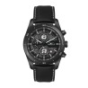 Wc6514 42mm Steel Black Case, Chronograph Mvmt, Black Dial, Dte Display, Leather Strap, Flat Mineral