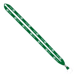 IMPORT Rush 1/2" Polyester Lanyard with Silver Crimp & Split-Ring