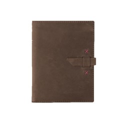 Distressed Brown Fuchsia Blank
