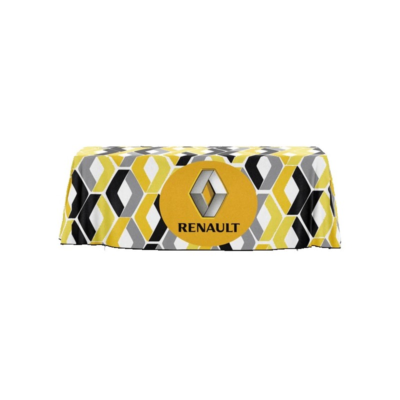 IMPORT 6' Open-Back Full-Color Drape Table Throw
