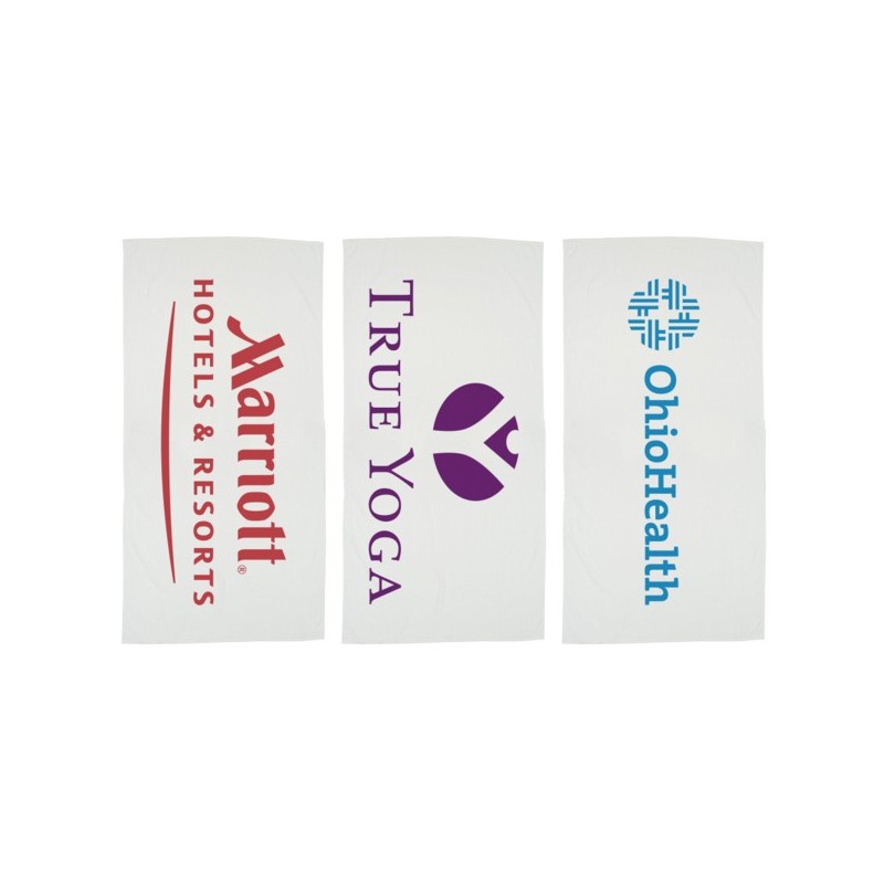 Basic Weight White Beach Towel