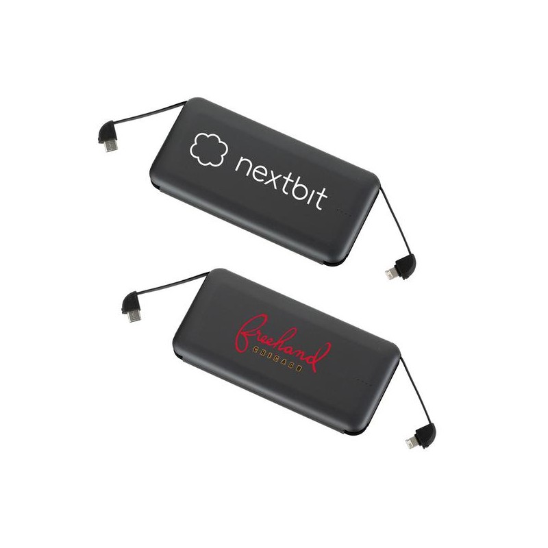 Volt UL Listed 10000 mAh Built-in Cable Powerbank