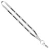 1/2" Polyester Lanyard with Sewn Metal Bulldog Clip