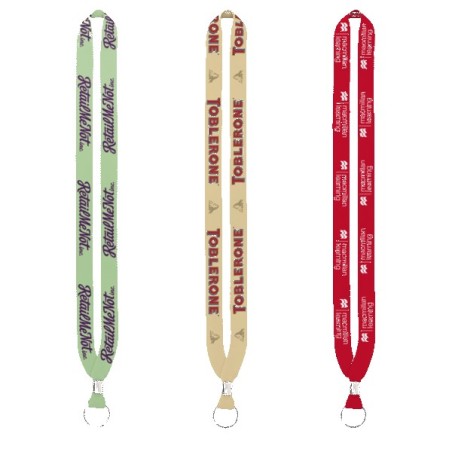 IMPORT Rush 3/4" Dye-Sublimated Lanyard with Silver Crimp & Split-Ring