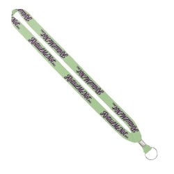IMPORT Rush 3/4" Dye-Sublimated Lanyard with Silver Crimp & Split-Ring