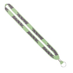 IMPORT Rush 3/4" Dye-Sublimated Lanyard with Silver Crimp & Split-Ring