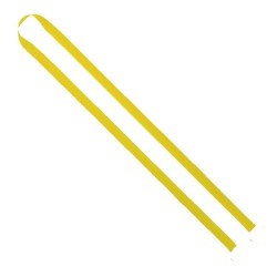 IMPORT Rush 1/2" Polyester 2-Ended Lanyard with Dual Sewn Silver Metal Split-Ring