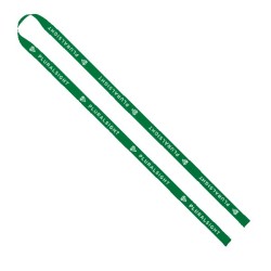 IMPORT Rush 1/2" Polyester 2-Ended Lanyard with Dual Sewn Silver Metal Split-Ring