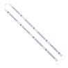 IMPORT Rush 1/2" Polyester 2-Ended Lanyard with Dual Sewn Silver Metal Split-Ring