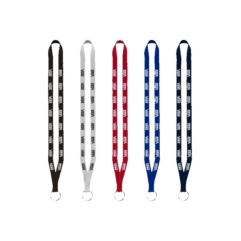 1/2" Polyester Lanyard with Sewn Metal Split-Ring