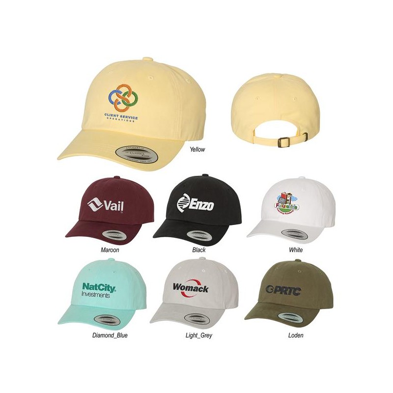 Yupoong 6245PT Peached Cotton Twill Dad Cap