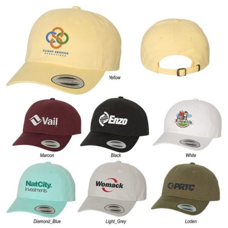 Yupoong 6245PT Peached Cotton Twill Dad Cap