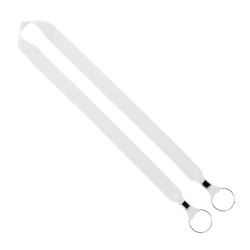 IMPORT Rush 1" Dye-Sublimated 2-Ended Lanyard with Dual Silver Metal Crimp & Split-Ring