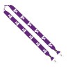 IMPORT Rush 1" Dye-Sublimated 2-Ended Lanyard with Dual Silver Metal Crimp & Split-Ring