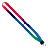3/4" Tie Dye Lanyard with Plastic Clamshell & O-Ring