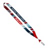 USA Made 0.75" Dye-Sublimated Lanyard with Zinc Crimp & Zinc Split-Ring