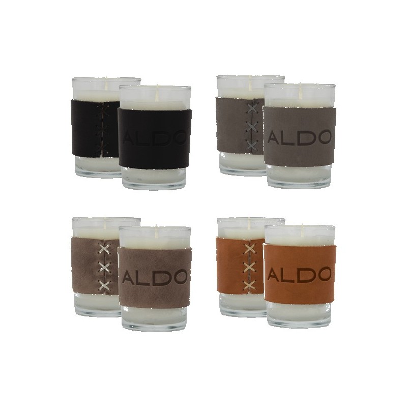Harper 8 oz. Leather Wrapped Candle