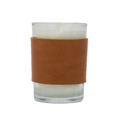 Harper 8 oz. Leather Wrapped Candle