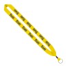 1" Cotton Lanyard with Metal Crimp & Metal Split-Ring