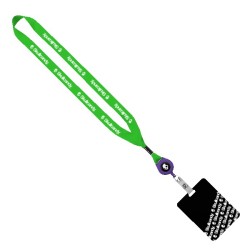 3/4" Retractable Lanyard with 3" x 4" ID Badge