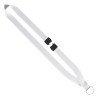 3/4" Dye-Sublimated Lanyard with Silver Tone Metal Crimp & Split Ring