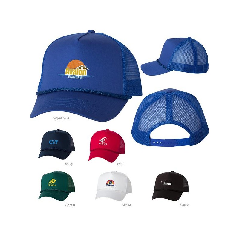 Valucap 8804H Five-Panel Trucker Cap