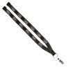 3/4" Polyester Lanyard with Sewn Silver Metal Split-Ring
