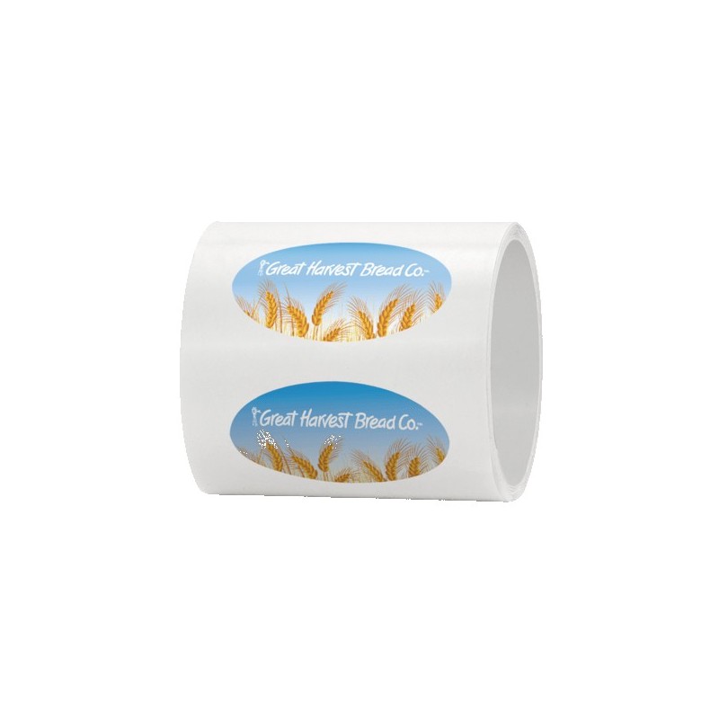 4" x 2" Oval Roll Labels