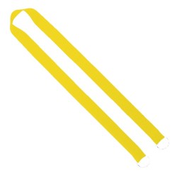 IMPORT Rush 1" Polyester 2-Ended Lanyard with Dual Sewn Silver Metal Split-Ring