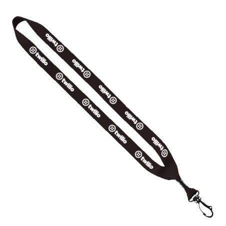 3/4" Polyester Lanyard with Swivel Snap Hook