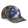Outdoor Cap SUS100 Camo Cap with Flag Sublimated Front Panels