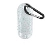 1.9 oz. Single Color Moisture Bead Sanitizer in Clear Bottle with Carabiner
