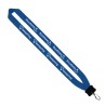 1" Cotton Lanyard with Plastic Clamshell & O-Ring