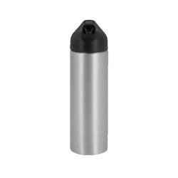 EasyFlow Recycled Aluminum Bottle w Straw Lid