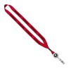 3/4" Polyester Lanyard with Metal Crimp & Retractable Badge Reel