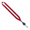 3/4" Polyester Lanyard with Metal Crimp & Retractable Badge Reel
