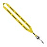 3/4" Polyester Lanyard with Metal Crimp & Retractable Badge Reel