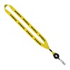 3/4" Polyester Lanyard with Metal Crimp & Retractable Badge Reel