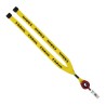 3/4" Polyester Lanyard with Metal Crimp & Retractable Badge Reel