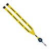 3/4" Polyester Lanyard with Metal Crimp & Retractable Badge Reel