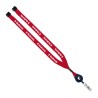 3/4" Polyester Lanyard with Metal Crimp & Retractable Badge Reel
