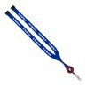 3/4" Polyester Lanyard with Metal Crimp & Retractable Badge Reel